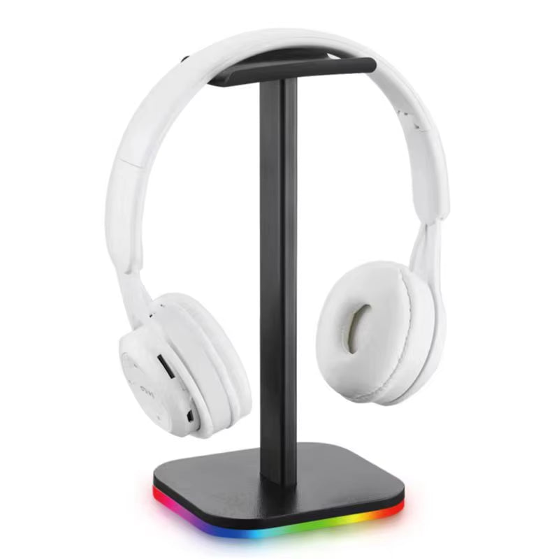 RGB Gaming Headphone Stand 10 Lighting Effects Headphone Stand Holder Rack USB Port 3.5Mm Audio Port Desktop Headset Bracket