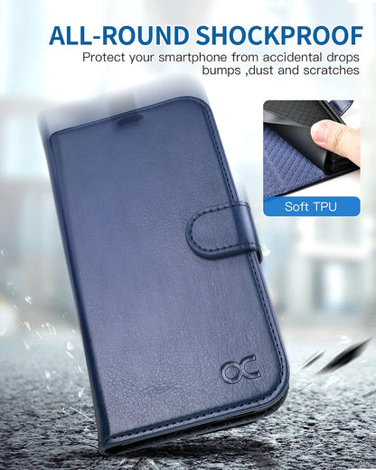 for Iphone 13 Wallet Case, Card Holder, Blue