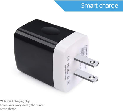 Wall Charger Plug, USB Plug Wall Outlet, 3 Multiport Charger Station Cube
