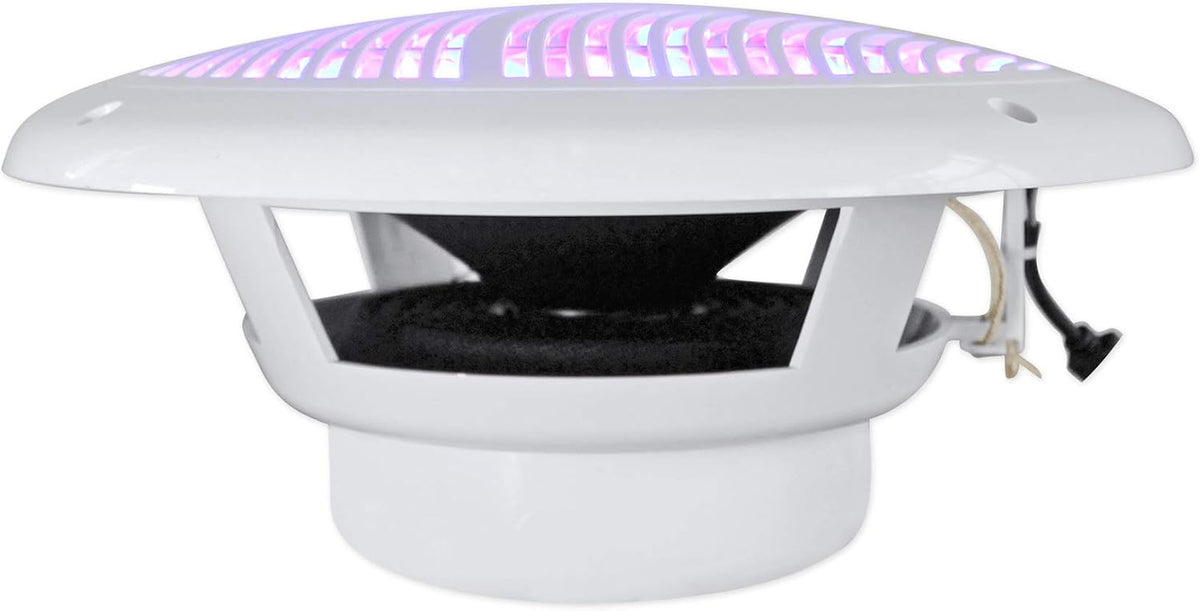 RMC80LW Pair 8" 2-Way White Marine Speakers, CEA Compliant, 4 Ohm