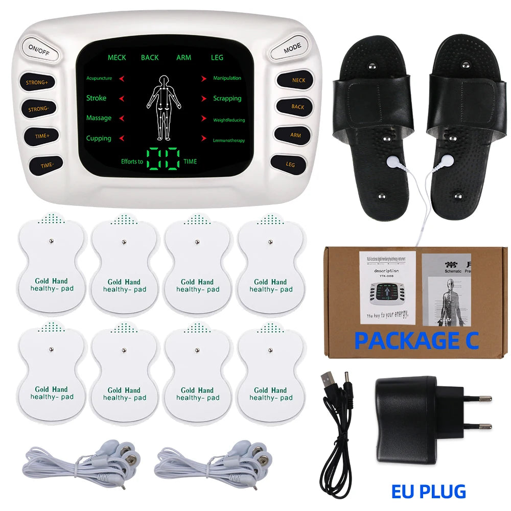 Electrostimulator Physiotherapy TENS Machines Eletric Compex Muscle Stimulator EMS Pulse Acupuncture Best Massager for Body Pad