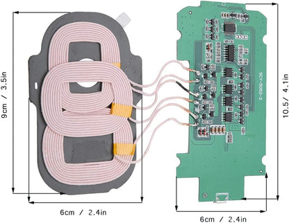 5W Wireless Charger Transmitter Module - Adopts 3 Coils - Built-In Short-Circuit, Over-Voltage - Wide Compatibility - DIY Wireless Charger Parts