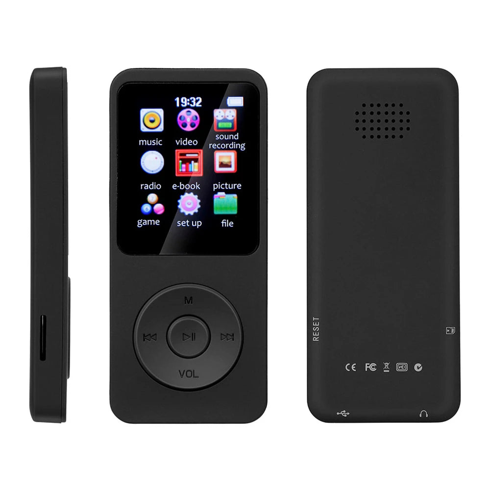 Portable Mini MP3 Player Hifi Music Walkman 4.0 Bluetooth Support Two-Way Transmission FM Radio Voice Recorder Ebook Auto Browse