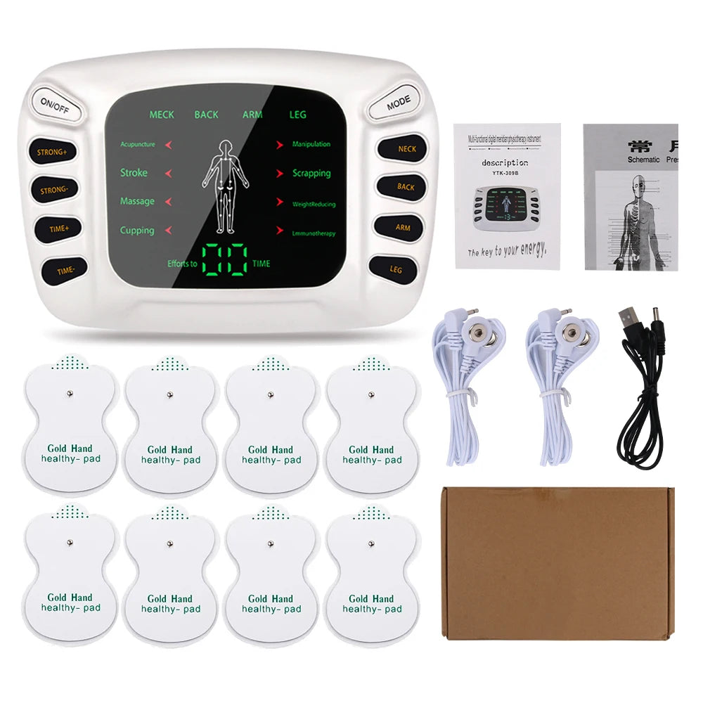 Electrostimulator Physiotherapy TENS Machines Eletric Compex Muscle Stimulator EMS Pulse Acupuncture Best Massager for Body Pad