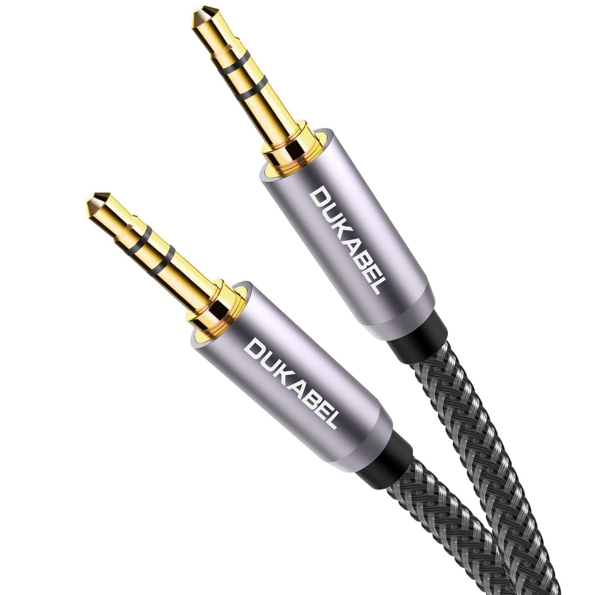 3.5Mm AUX Cable, Male to Male Audio Cord with Nylon-Braided - 4 Ft