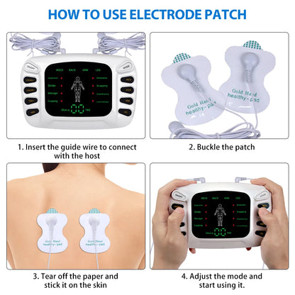 Electrostimulator Physiotherapy TENS Machines Eletric Compex Muscle Stimulator EMS Pulse Acupuncture Best Massager for Body Pad