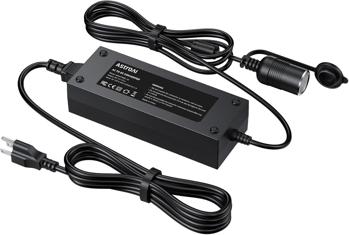 AC to DC Converter 10A/120W/7.78FT/110V To12V Converter