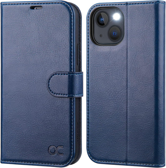 for Iphone 13 Wallet Case, Card Holder, Blue