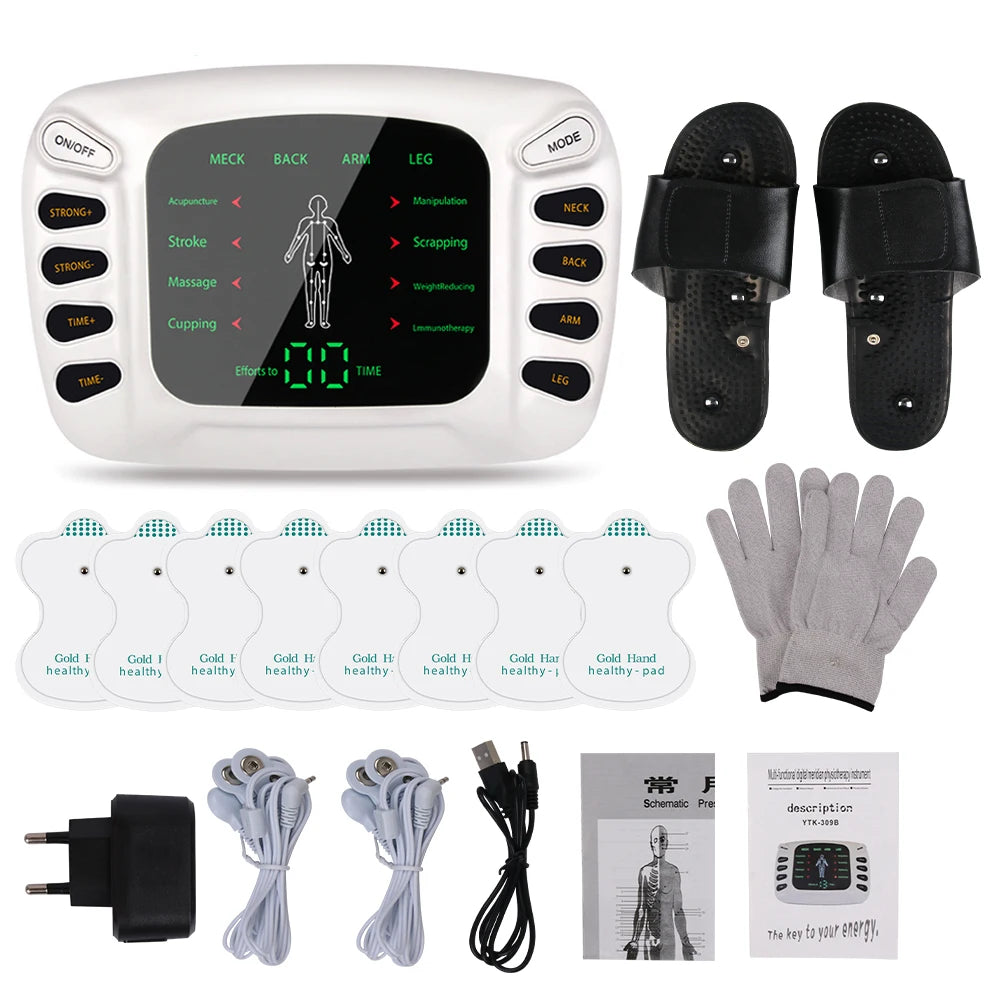 Electrostimulator Physiotherapy TENS Machines Eletric Compex Muscle Stimulator EMS Pulse Acupuncture Best Massager for Body Pad