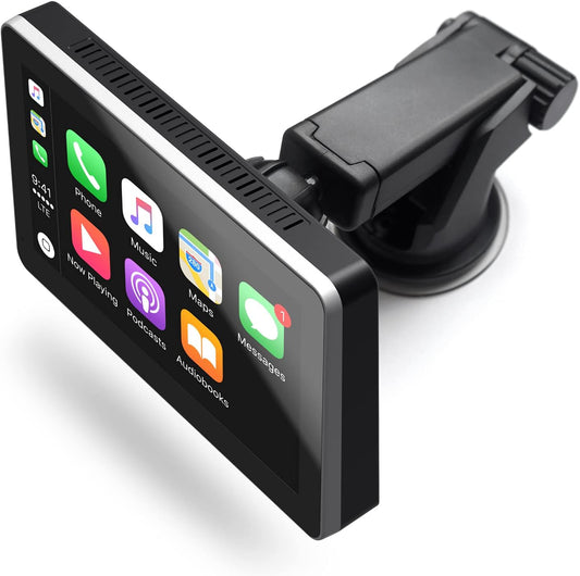 INTELLIDASH with Apple Carplay and Android Auto, 7'' IPS Touchscreen Multimedia Player with Bluetooth, Mirror Link, Siriusxm, Google, Siri Assistant Dash or Windshield Mounted