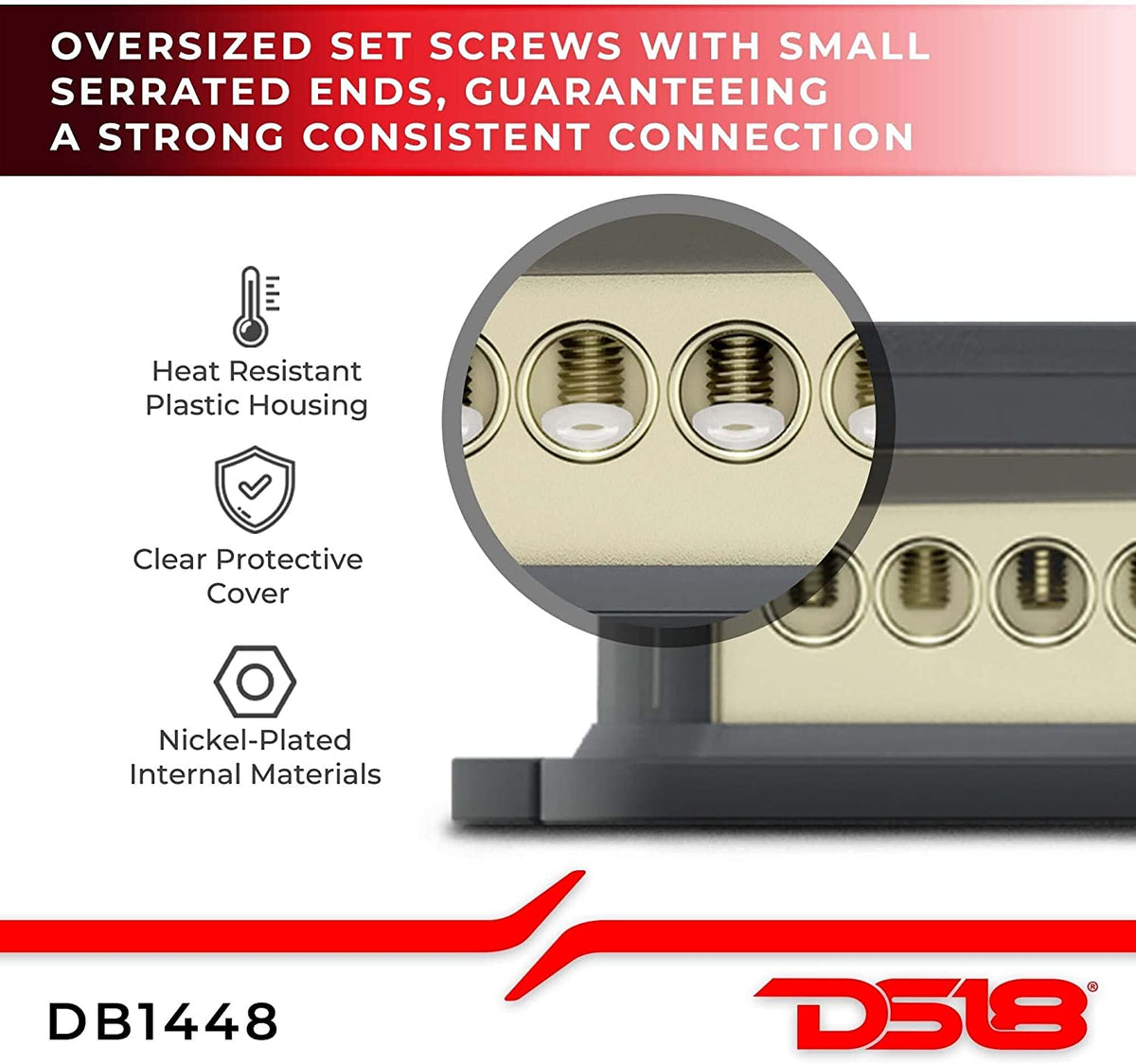 DB1448 AMPLIFIER 4 GAUGE DISTRIBUTION BLOCK